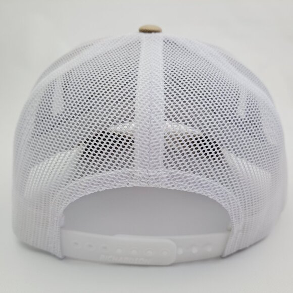 Pikes Peak Colorado Woven Patch Hat Cap Richardson 112 Trucker Style Mesh - Picture 4 of 4